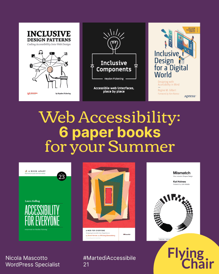6 libri sull'accessibilità digitale