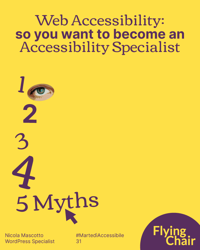 5 miti se vuoi diventare Accessibility Specialist