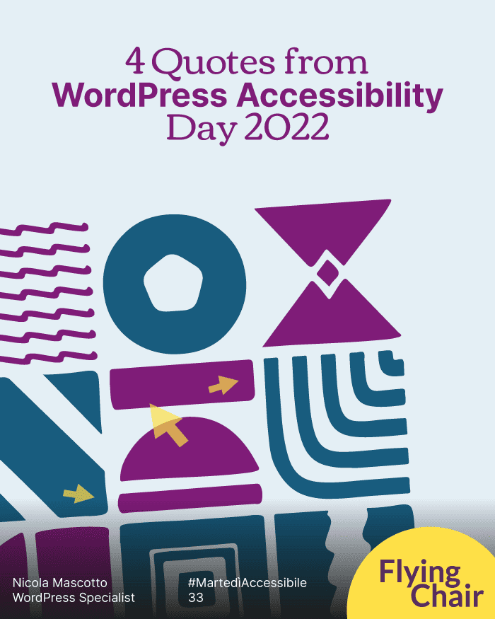 4 Citazioni WordPress Accessibility Day 2022