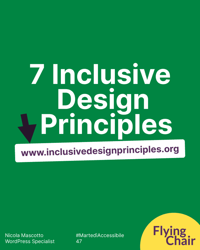 7 Principi di Inclusive Design