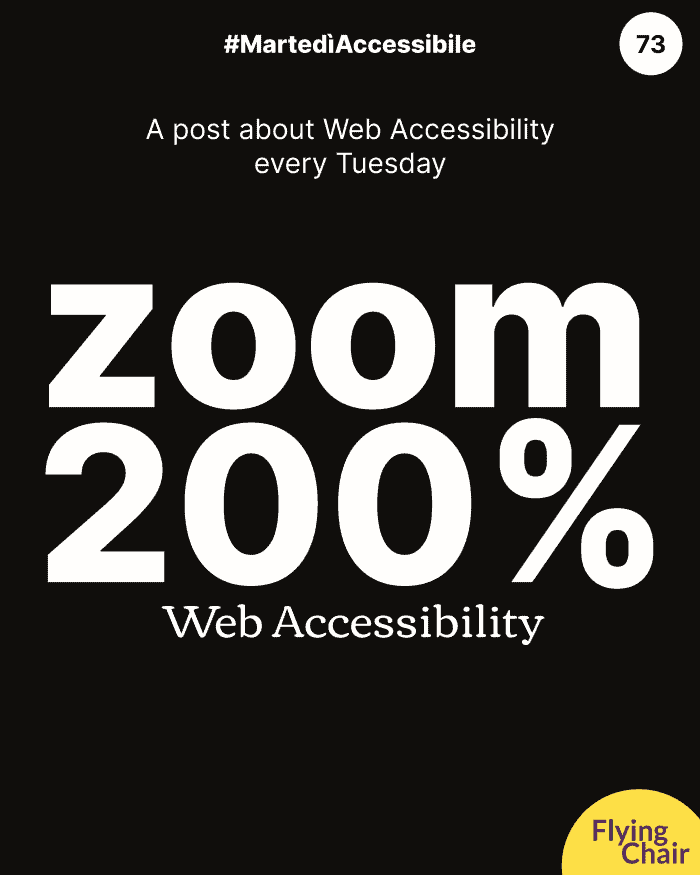 Zoom 200% nei siti web accessibili